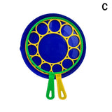 Outdoor bubble blowing tray