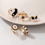 Luxury alloy ring set
