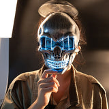 LED glowing skull mask