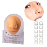 Magnet ear studs and nose studs