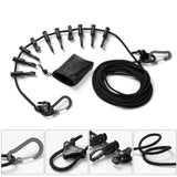 Adjustable anti-skid roof lanyard