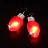 Christmas LED luminous earrings