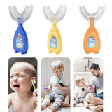 Children U-shaped silicone toothbrush