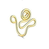 Stainless steel false nose ring