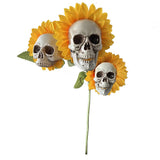 Sunflower skull decoration