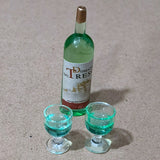 Miniature Whiskey Bottle Wine Glass