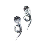 Punk snake retro earrings
