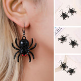 Spider drop earrings