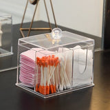 Opbergdoos van transparant wattenstaafje