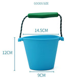 Foldable silicone beach bucket
