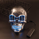 LED glowing skull mask