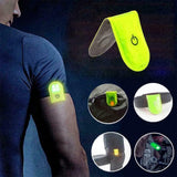 LED bicycle jogging warning clip