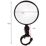 Universal bicycle rearview mirror