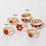 Luxury alloy ring set