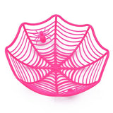 Black spider web fruit plate
