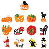 Pumpkin Skull Cat Corsage