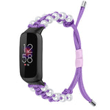 New braided pearl watch wristband