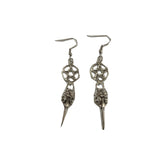 Girl alloy earrings