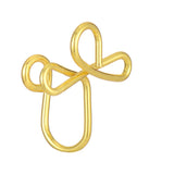 Non-perforated false nose ring