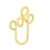 Non-perforated false nose ring