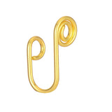 Non-perforated false nose ring