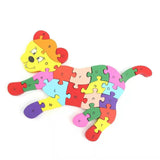 Dog wooden puzzle toy