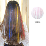 Ladies Shiny Hair Metal Wire