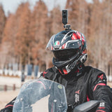 Action camera helmet holder