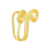 Non-perforated false nose ring