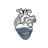 Personalized enamel brooch