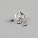 Wind leaf earring clip