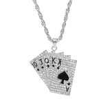 Playing Card Pendant Necklace