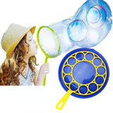 Outdoor bubble blowing tray