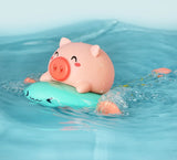 Bathroom toy playing piggy