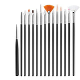 15pcs/set of nail glue brush
