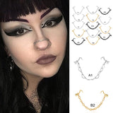 Double nose perforated nose chain