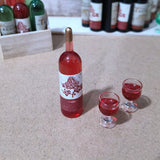 Miniature Whiskey Bottle Wine Glass