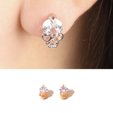 New human bone earrings