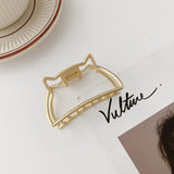 Hollow metal hair claw