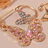 Butterfly non-pierced earrings