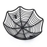 Black spider web fruit plate