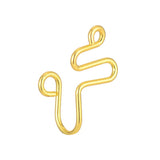 Non-perforated false nose ring