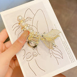 Hollow metal hair claw