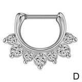 Skull stainless steel nose ring