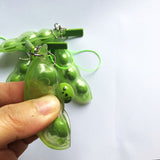 New transparent pea keychain