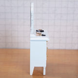 Doll house white dressing table