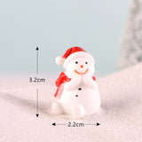 Christmas snowman viewing snow pot