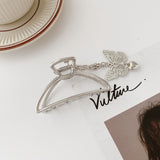 Hollow metal hair claw