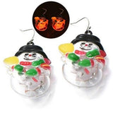 Christmas LED luminous earrings