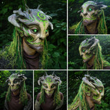 Green Elf Old Man Latex Mask